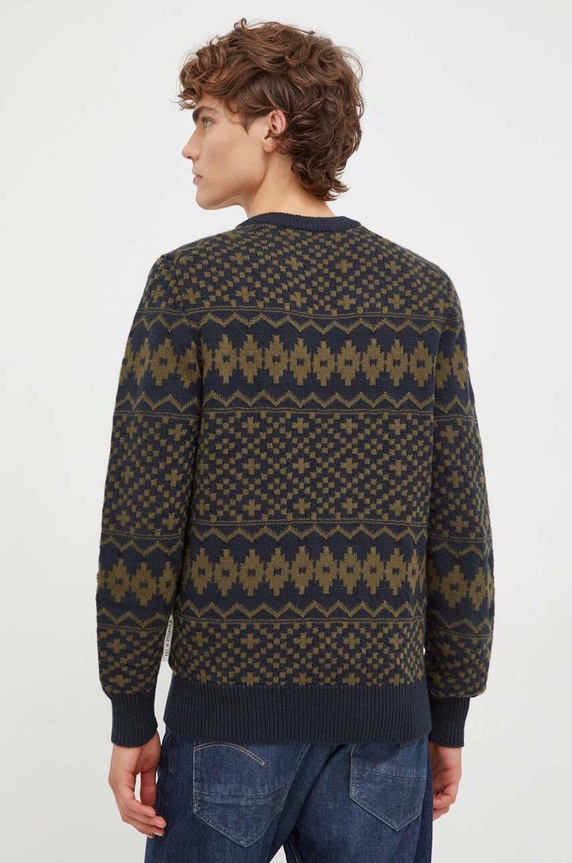 Odzież Marc O'Polo sweter z domieszką wełny 329503760120 zielony