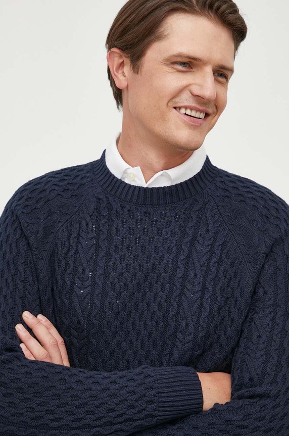 Pepe Jeans pamut pulóver Sly sötétkék PM702378.594