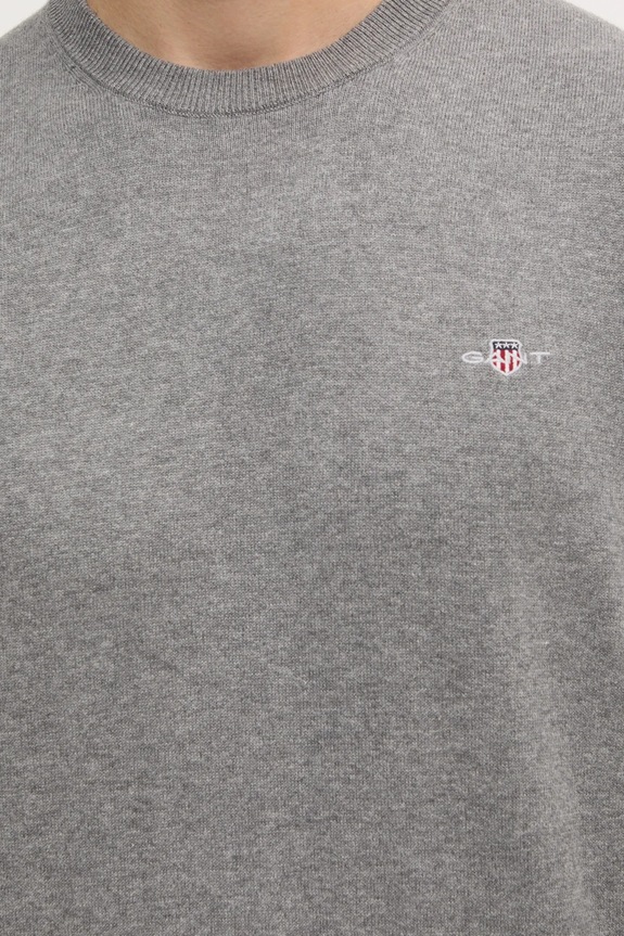 Gant sweter bawełniany 8030561 szary