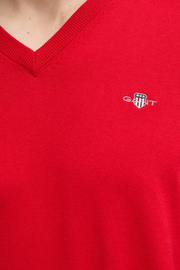 Pamučni pulover Gant 8030562 crvena
