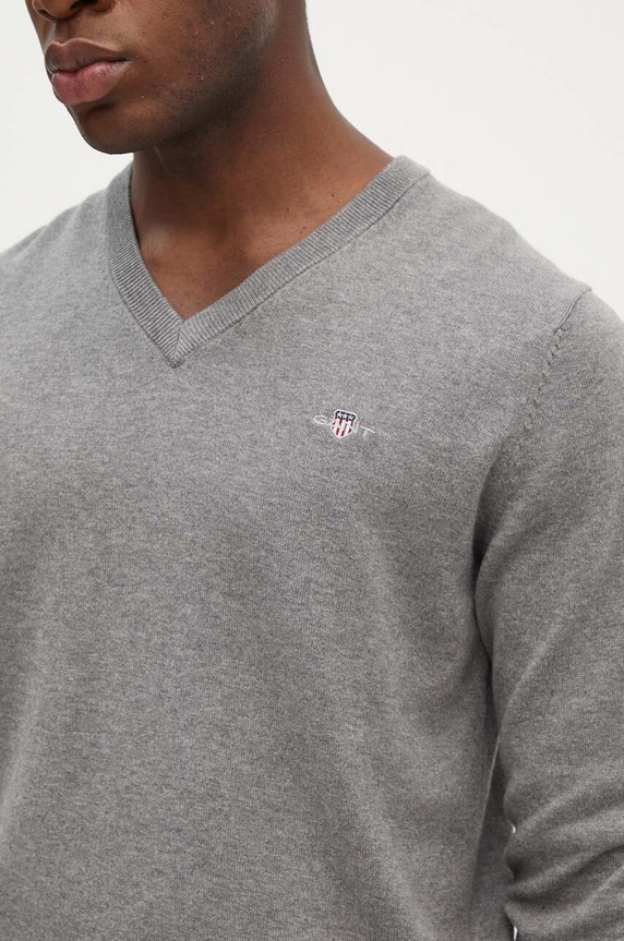 Gant pamut pulóver 8030562 szürke