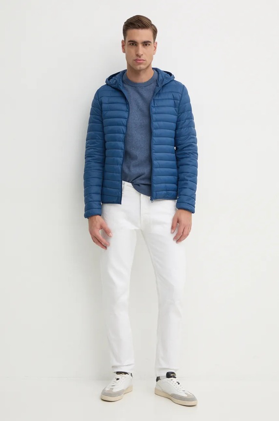Pulover s dodatkom kašmira Tommy Hilfiger MW0MW28046 plava AW25