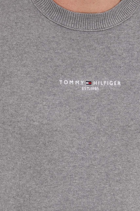 Tommy Hilfiger sweter bawełniany MW0MW33108 szary