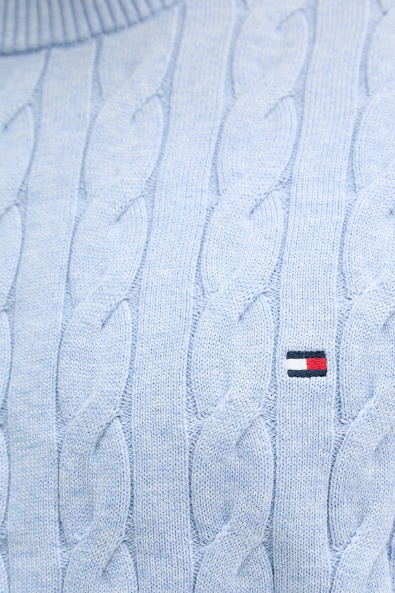 Tommy Hilfiger pulover muški od pamuka MW0MW33132 plava