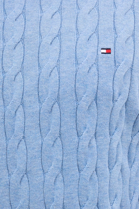 Tommy Hilfiger pulover bărbați din bumbac MW0MW33132 albastru