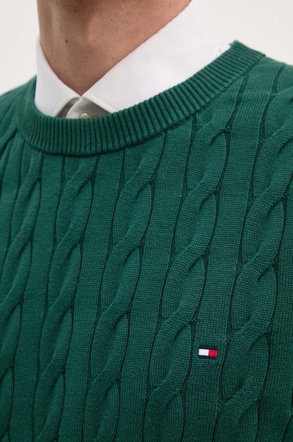 Tommy Hilfiger pulover bărbătesc din bumbac MW0MW33132