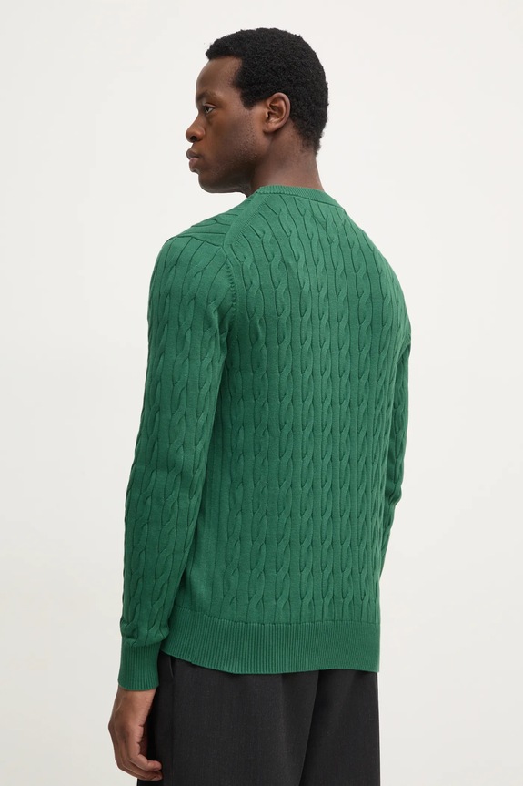 Odzież Tommy Hilfiger sweter męski bawełniany MW0MW33132 zielony