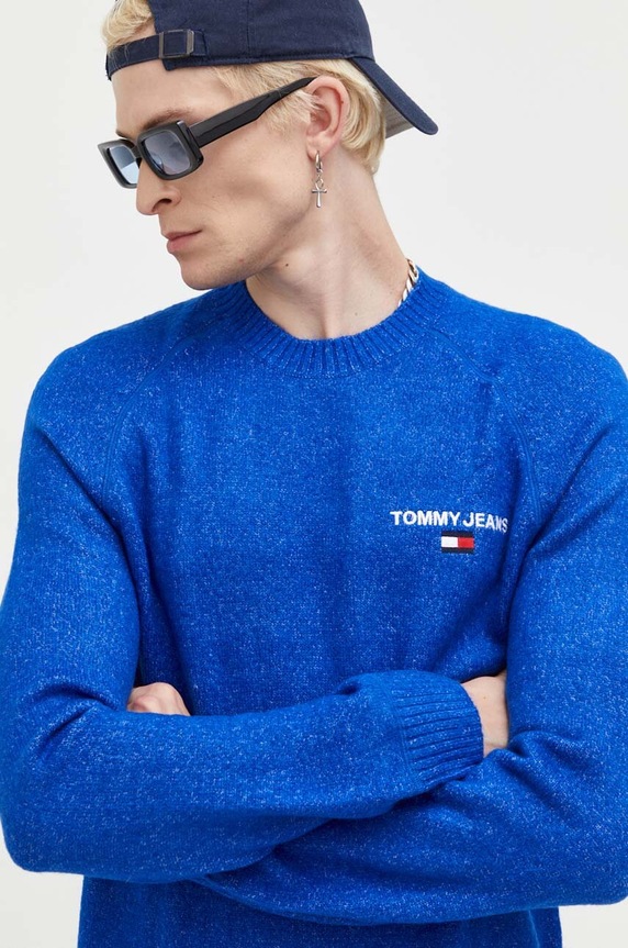 Svetr Tommy Jeans modrá DM0DM17756