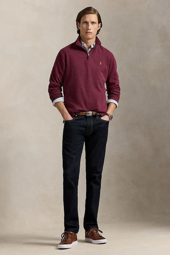 Clothing Polo Ralph Lauren cotton sweatshirt 710671929 maroon