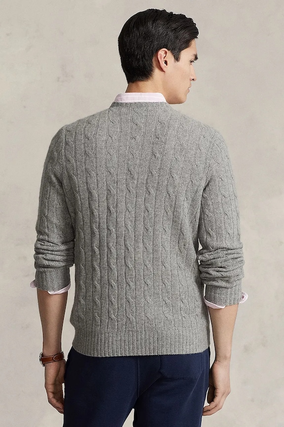 Ρούχα Πουλόβερ κασμίρ Polo Ralph Lauren 710876728 γκρί