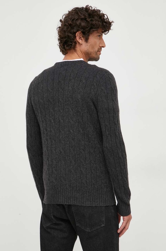 Odzież Polo Ralph Lauren sweter kaszmirowy 710876728 szary