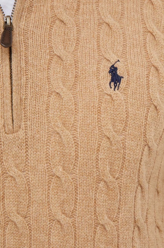 Polo Ralph Lauren sweter wełniany 710876766 brązowy