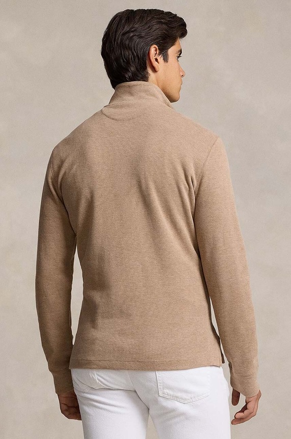 Bavlněný svetr Polo Ralph Lauren 710877001 hnědá NC24