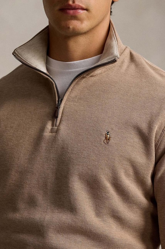 Oblečení Bavlněný svetr Polo Ralph Lauren 710877001 hnědá