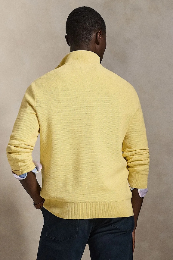 Polo Ralph Lauren maglione in cotone Ls Hz Long Sleeve 710932304 giallo SS26