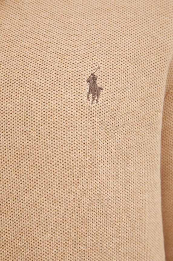 Polo Ralph Lauren sweter bawełniany Ls Hz Long Sleeve 710932304 beżowy