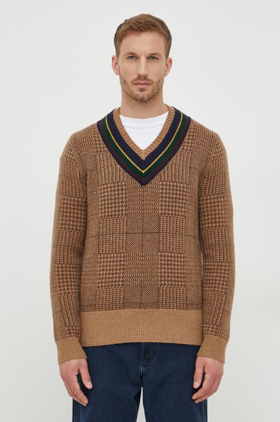Polo Ralph Lauren gyapjú pulóver gyapjú bézs 710917160