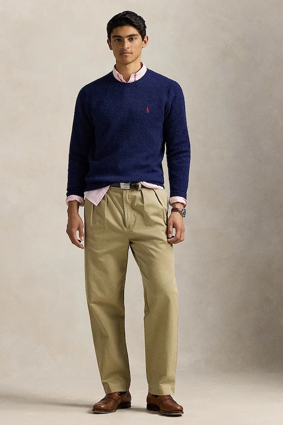 Oblečenie Vlnený sveter Polo Ralph Lauren 710918805 tmavomodrá