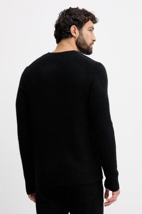 Odzież Polo Ralph Lauren sweter wełniany 710918805 czarny