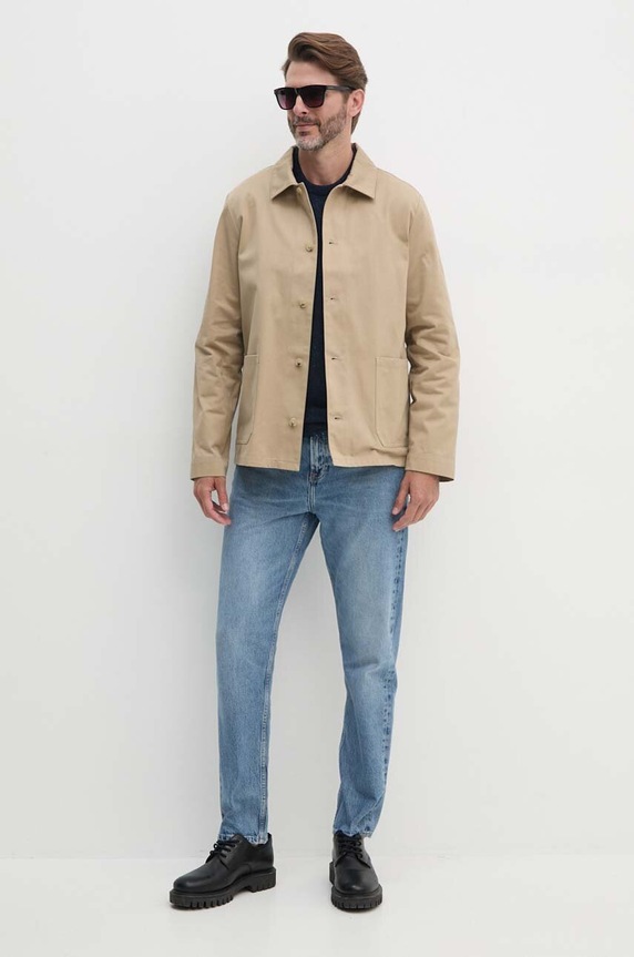 Barbour sweter wełniany MKN0844 granatowy AA00