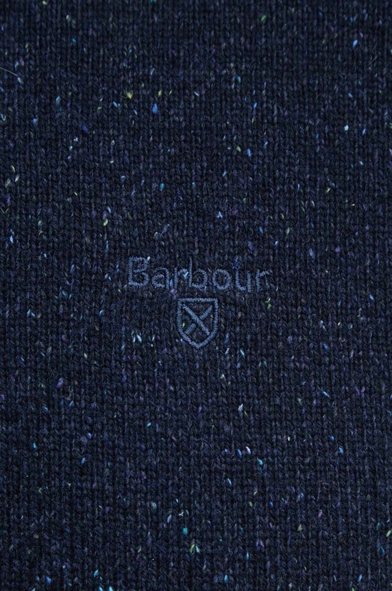 Barbour sweter wełniany MKN0844 granatowy