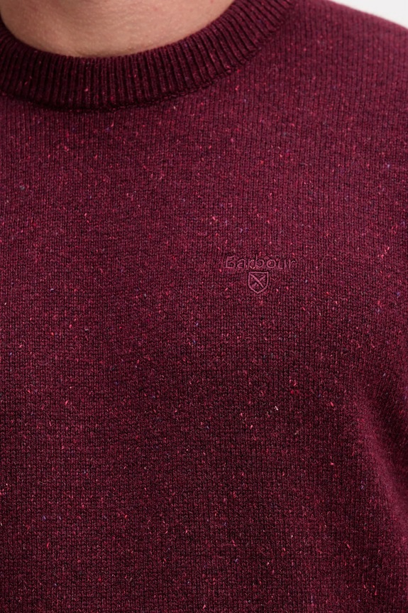 Vlnený sveter Barbour MKN0844 burgundské