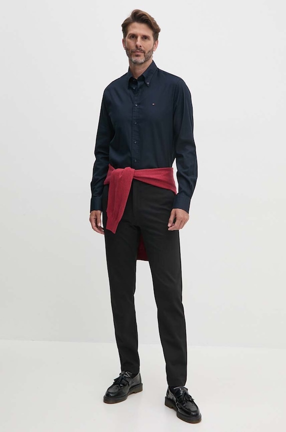 Barbour sweter bawełniany Essentials MKN0932 czerwony AA00