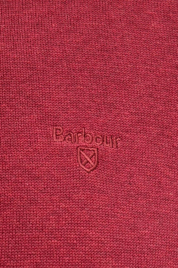 Barbour sweter bawełniany Essentials MKN0932 czerwony