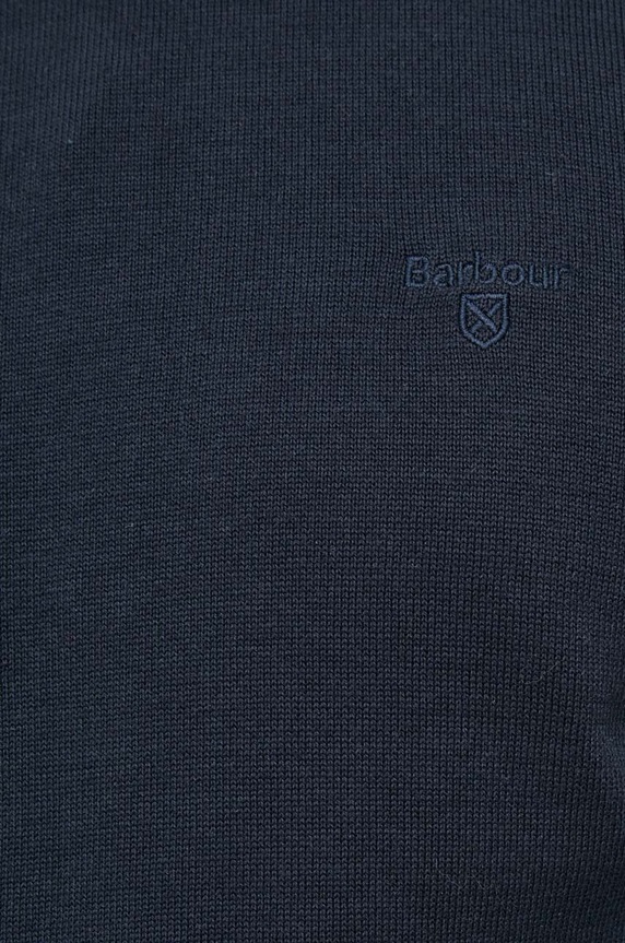Barbour sweter bawełniany Essentials MKN0932 granatowy
