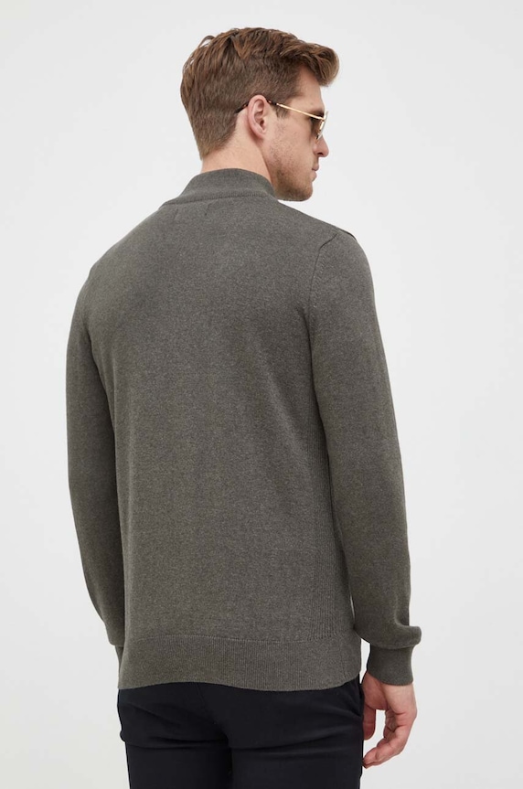 Odzież Barbour sweter bawełniany MKN1074 zielony