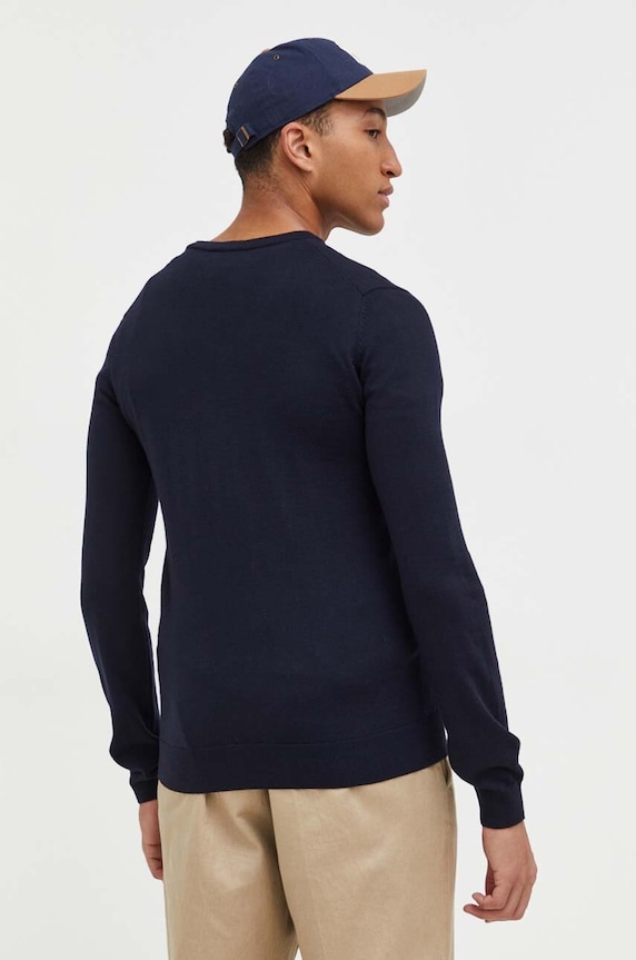 Odzież HUGO sweter wełniany San Vredo-M 50474172 granatowy