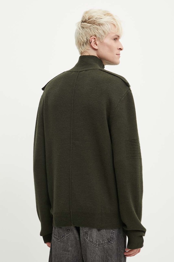 Îmbrăcăminte A-COLD-WALL* pulover de lână UTILITY MOCK NECK KNIT ACWMK152 verde