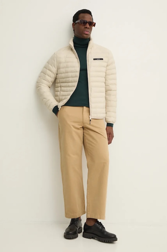 Calvin Klein sweter wełniany K10K110420 zielony AW24