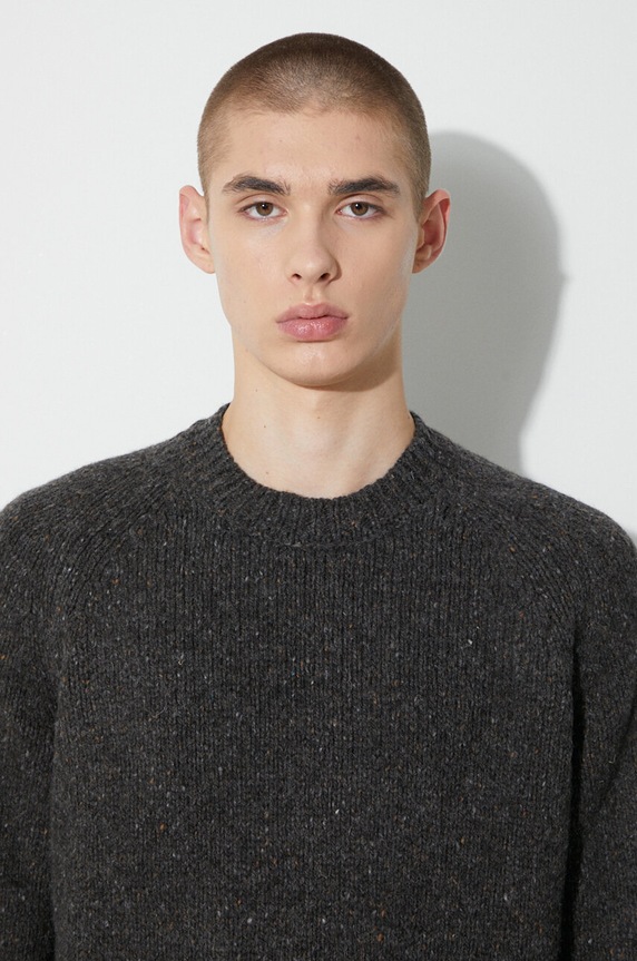 A.P.C. sweter wełniany WVBCH.H23234 szary