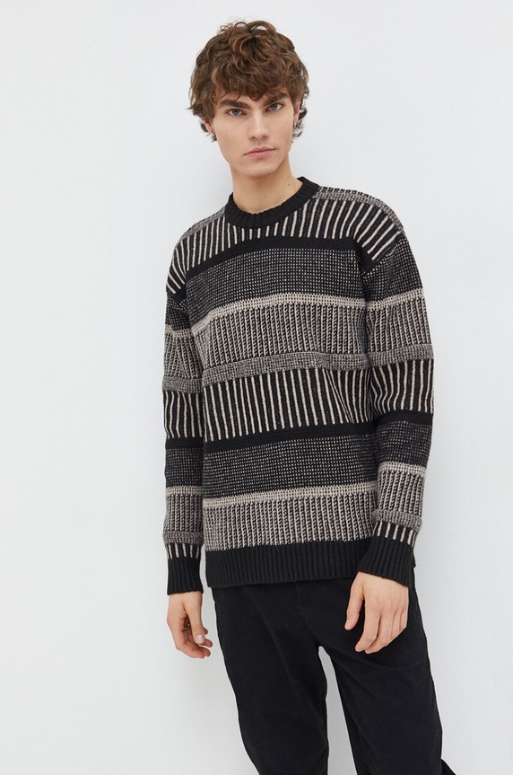 Hollister Co. sweter pozostałe czarny KI320.3052.909