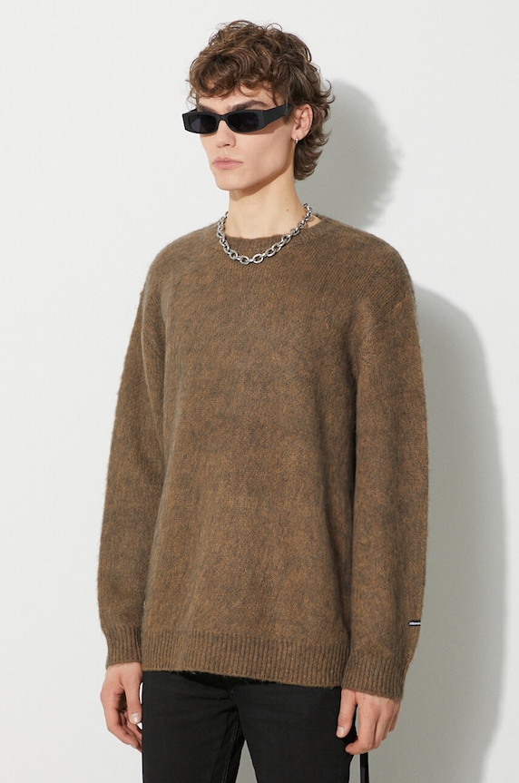 Manastash sweter z domieszką wełny Aberdeen Sweater brązowy 7923240001