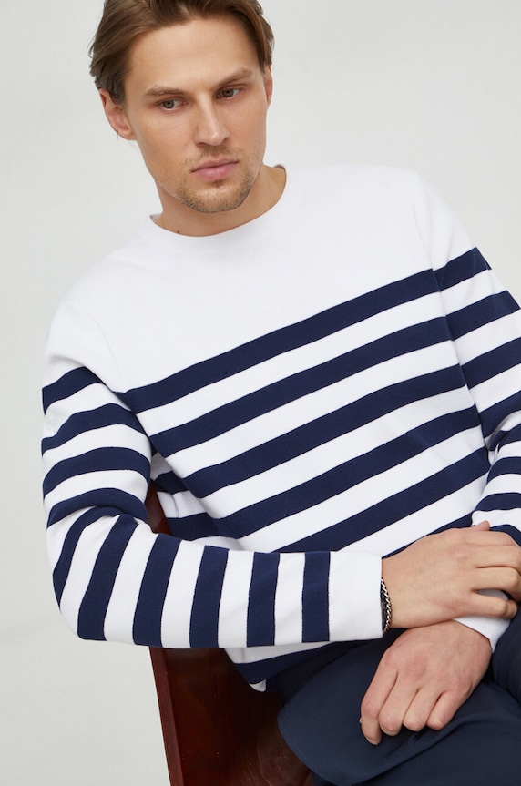 Michael Kors sweter bawełniany wzorzyste biały CR460ALFE5