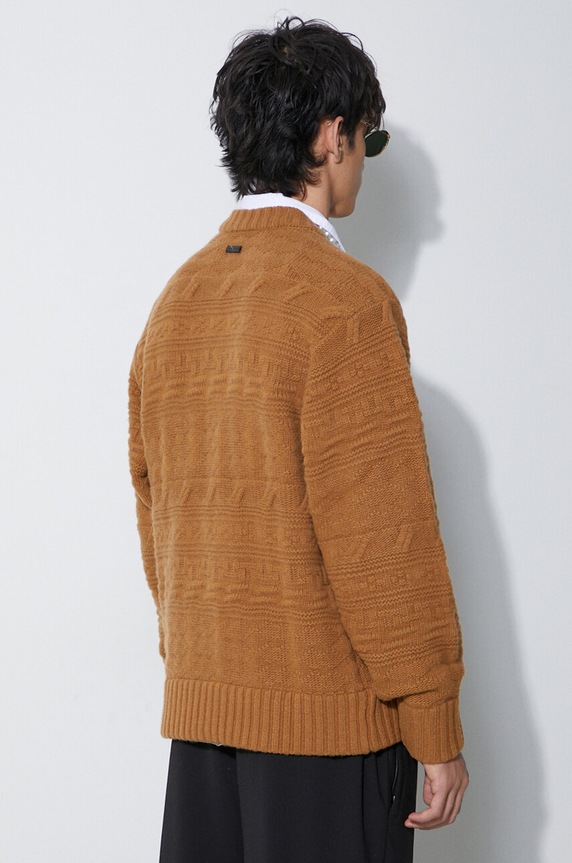 Дрехи Вълнен пуловер Ader Error Seltic Knit BMADFWKT0305 кафяв