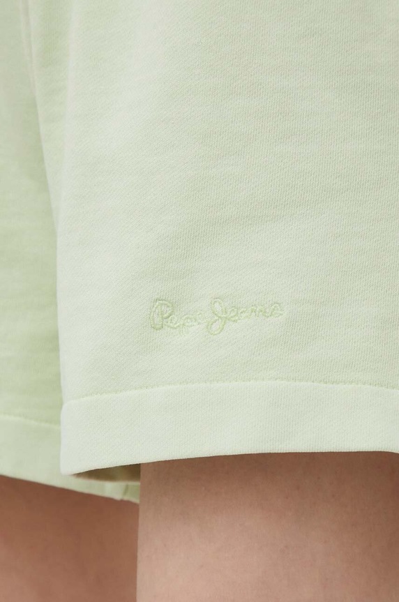 Pepe Jeans pamut rövidnadrág ADRIANA zöld PL801056.610