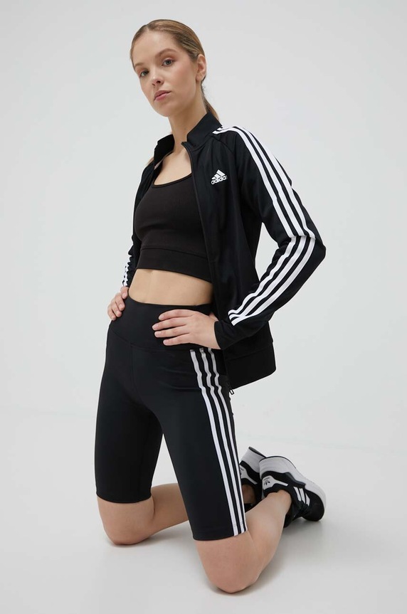 Kratke hlače adidas Originals Adicolor Classics High-Waisted Short Tights crna IB7414