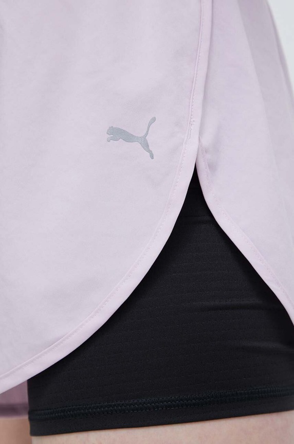 Puma rövidnadrág futáshoz Run Favourite STUDIO YOGINI LITE 523181 lila