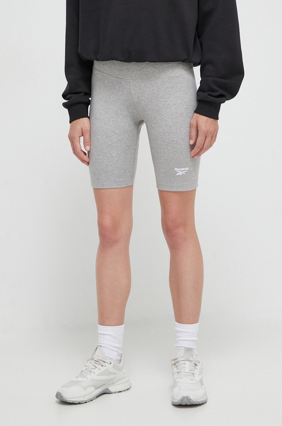 Reebok rövidnadrág IDENTITY elasztánnal szürke 100031095