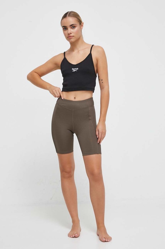 Šortky na jógu Reebok 100037441 zelená AW23