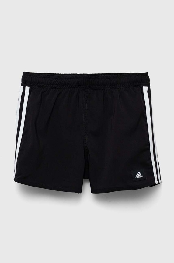 adidas Performance gyerek rövidnadrág 3S SHO aplikációval fekete HA9405