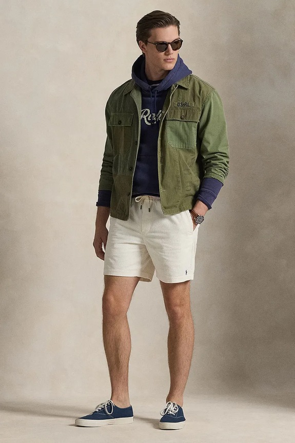 Clothing Polo Ralph Lauren corduroy shorts 710800214 white