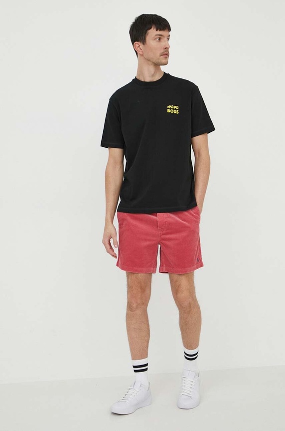 Polo Ralph Lauren szorty sztruksowe 710800214 czerwony SS26