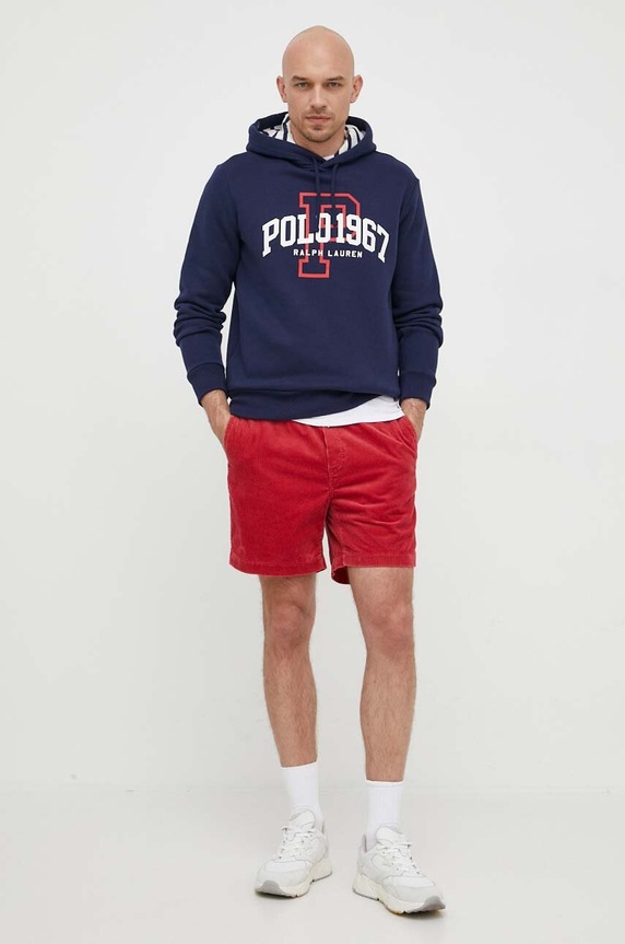 Polo Ralph Lauren kordbársony rövidnadrág 710800214 piros SS26