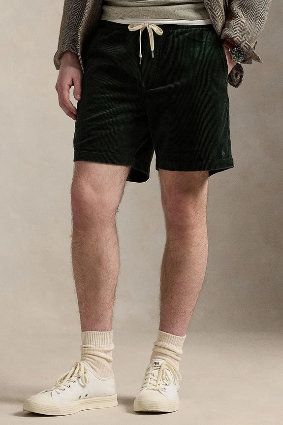 Polo Ralph Lauren kordbársony rövidnadrág 710800214 zöld SS26
