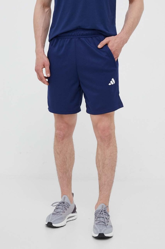 adidas Performance szorty treningowe Train Essentials dzianina niebieski IB8162