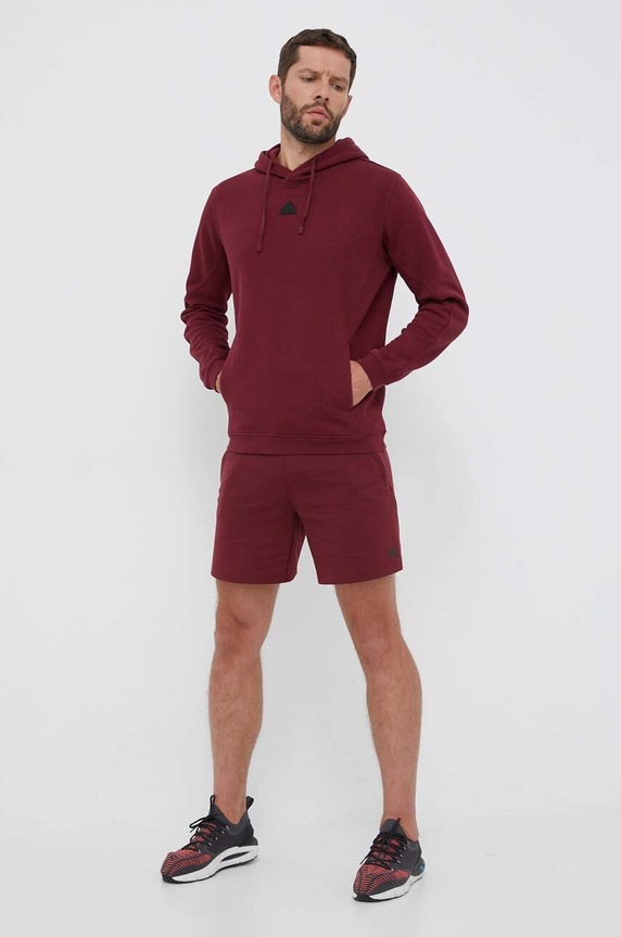 adidas Performance szorty treningowe Base IB3484 bordowy AW23